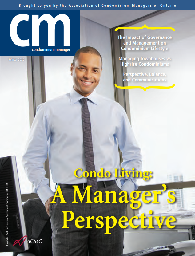 Condominium Manager magazine feature