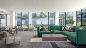 condo lobby redesign